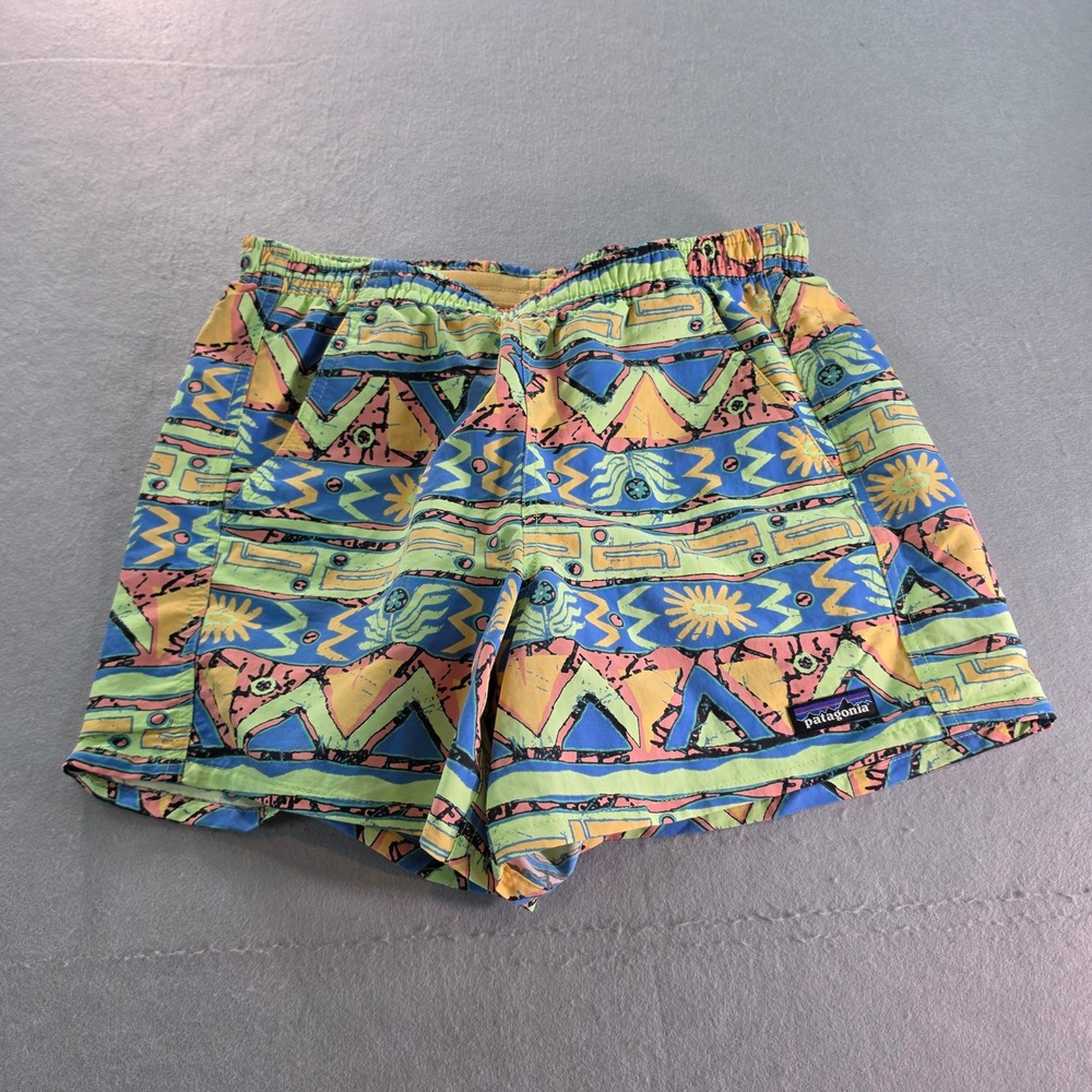 Patagonia Baggies Shorts XS Multi-Color Geometric Tribal Print Recycled Nylon